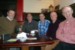 Steve Miller, Tom Higgins, Malc Morgan, Paul Bullock and Lenny Davies (Apprentices of 1969)